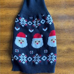 Festive Santa Patterned dog Sweater